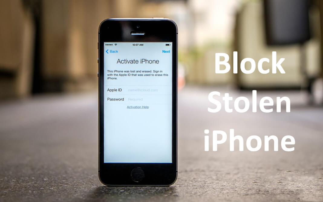 how to block stolen iphone