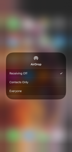 enabled Airdrop