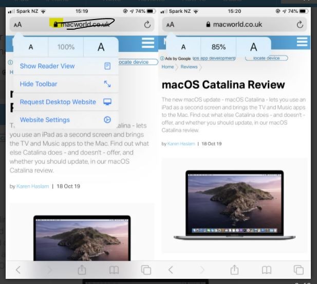 Safari browser