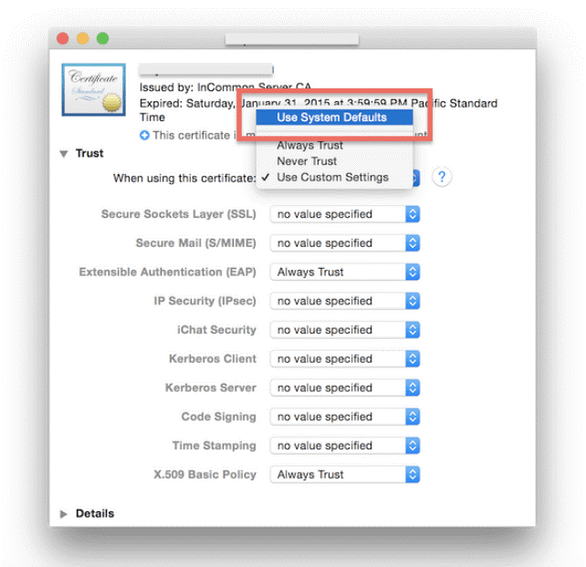 macOS passcode