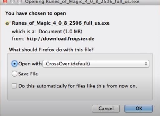 download the crossover file